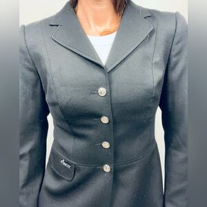 Vintage Pikeur Equestrian Competition Jacket · Black Wool · Made in Germany